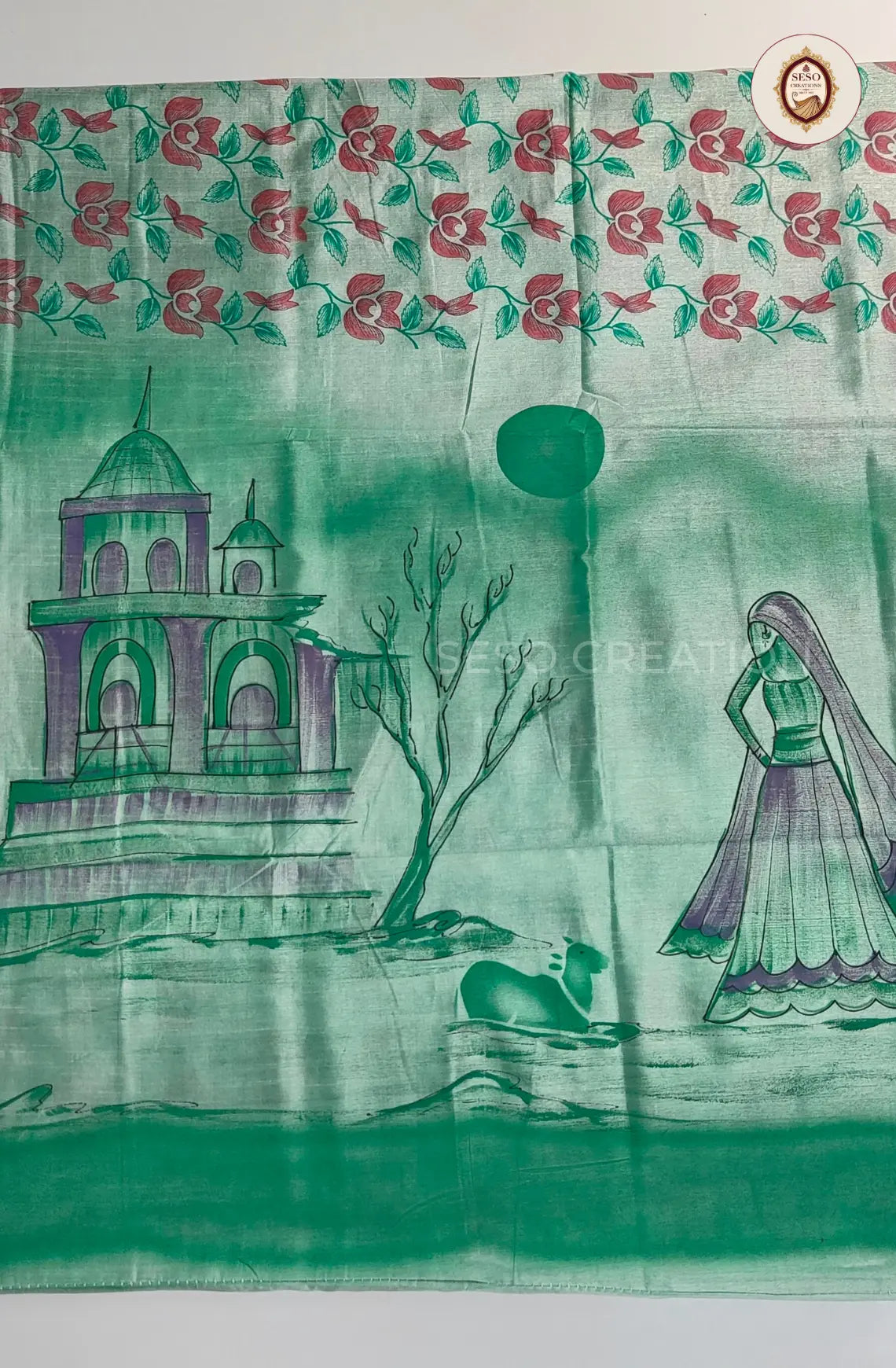 Dola Soft Silk Saree - Green