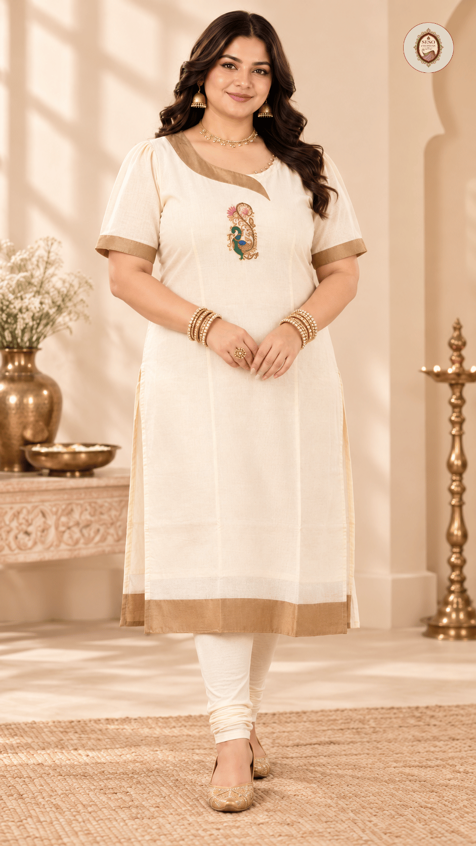 Women’s Plus Size Kerala Cotton Kurta