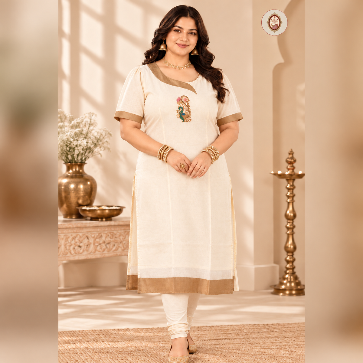 Women’s Plus Size Kerala Cotton Kurta