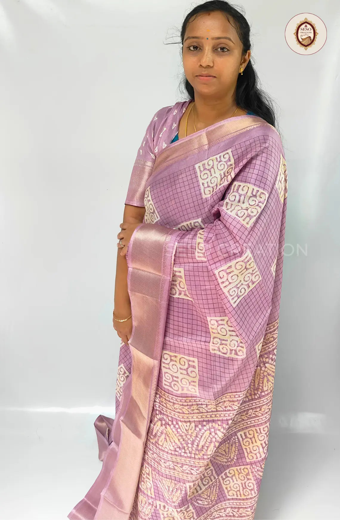 Dola Silk Saree - Lavender