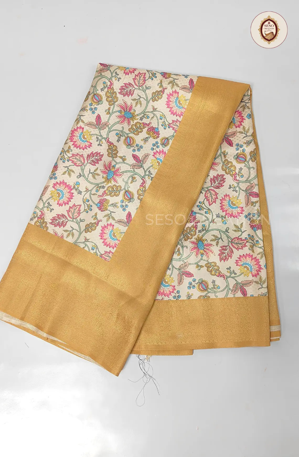 Elegant Pochampalli Silk Saree - Mustard Yellow
