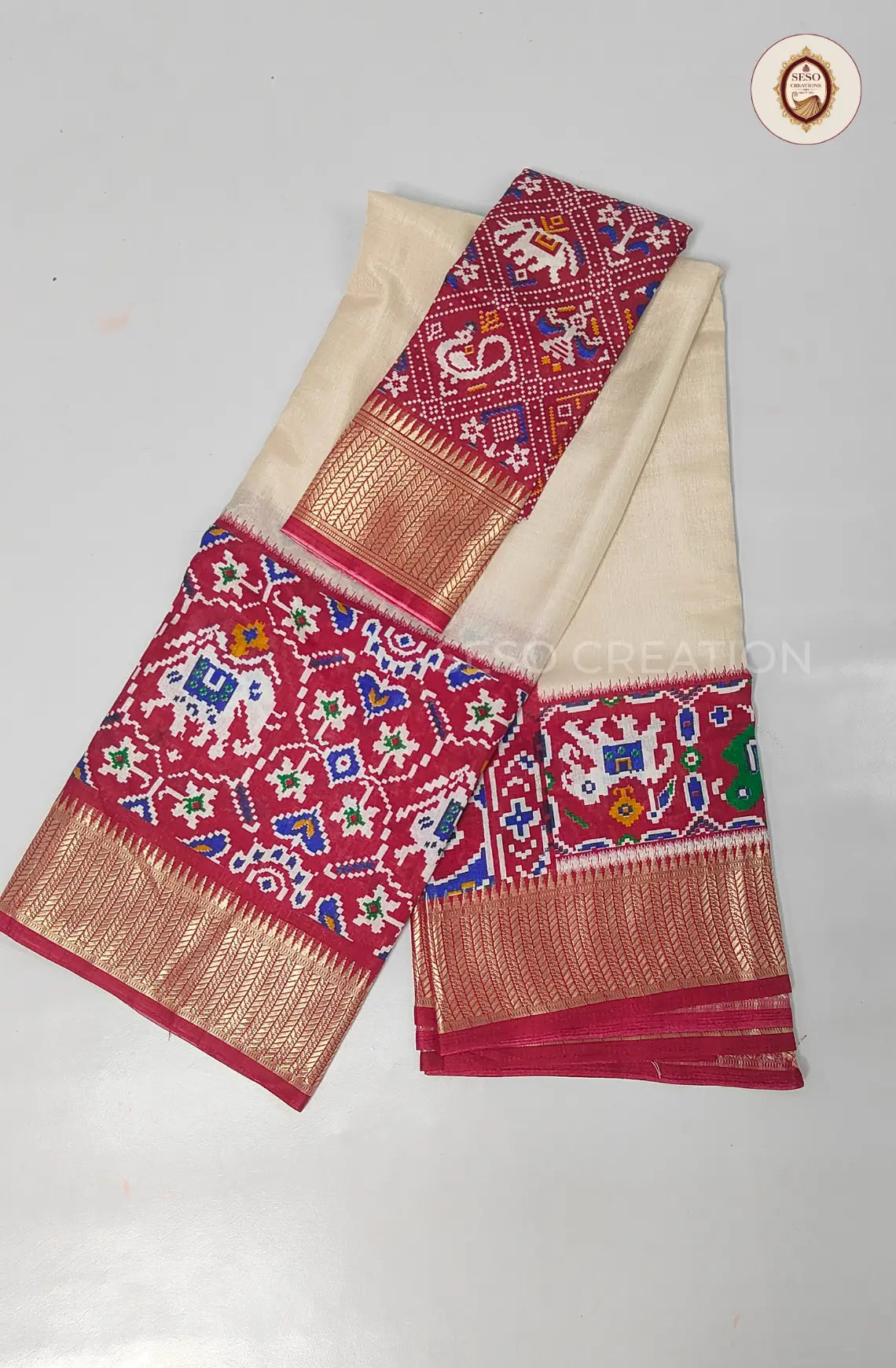 Elegant Pochampalli Silk Saree - Red