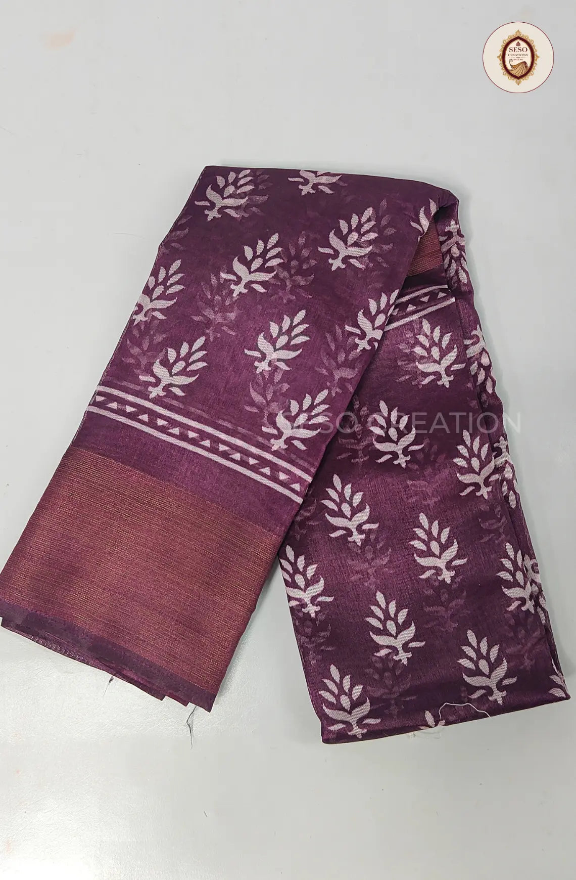 Fancy Saree with Printed Pattern - Nagapalam