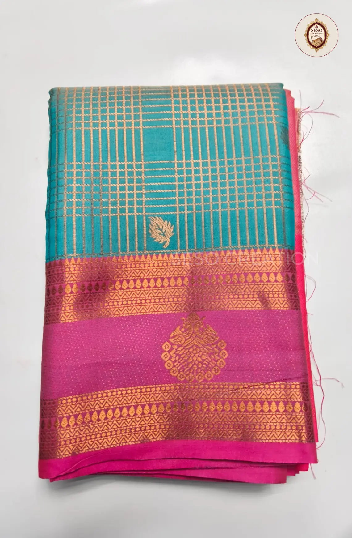 Semi Soft Silk Checked Saree  - Aanandha