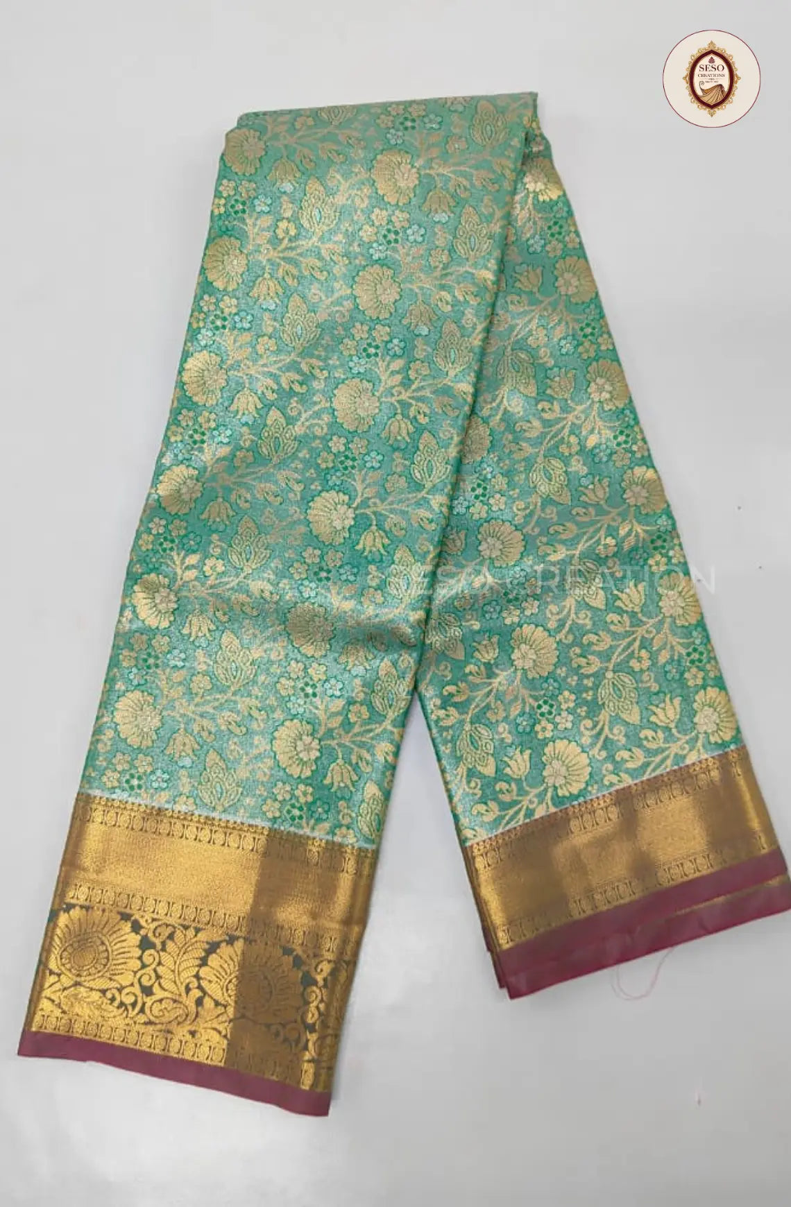 Semi Silk Tissue Saree - Rexona