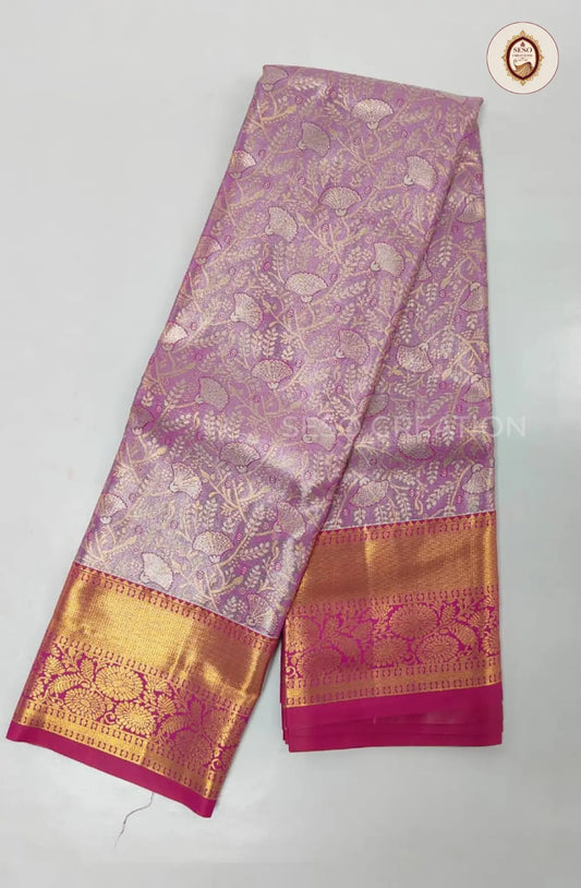 Semi Silk Tissue Saree - Vadamalli